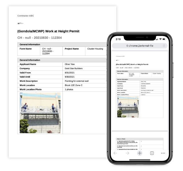 Novade Lite Forms PDF export Novade Lite Forms PDF export construction checklist app