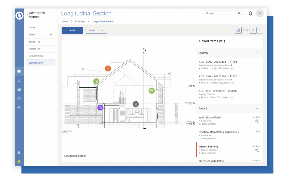 Novade Lite home builder app coordinate jobsites Novade Lite home builder app coordinate jobsites