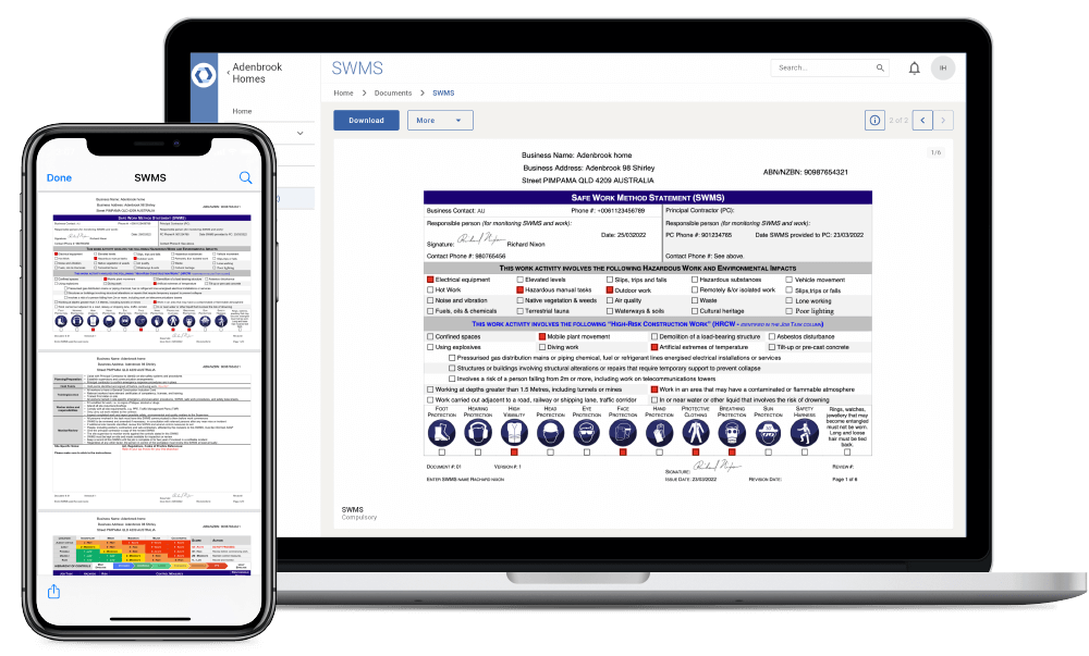 Novade Lite construction document scanning management app on desktop Novade Lite construction document scanning app on desktop