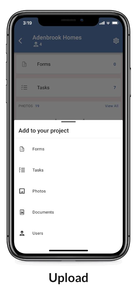 Digital forms on Novade Lite construction document management app Digital forms on Novade Lite construction document management app