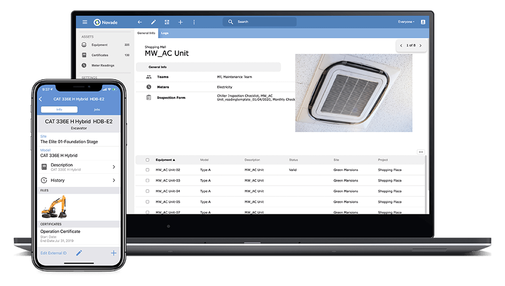 Novade-Platform-manage-assets-01 Construction ITP software